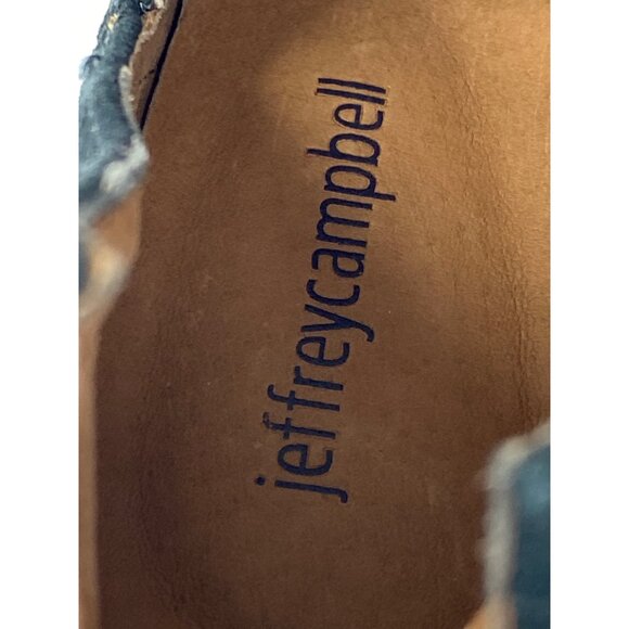 Jeffrey Campbell Womens Sz 5 Cromwell Snake Print Suede Western Booties Boots - Picture 2 of 10